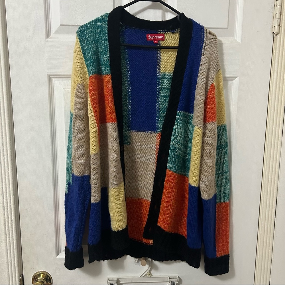 Supreme Patchwork Mohair Cardigan